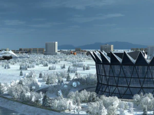 городское здание 3D Модель