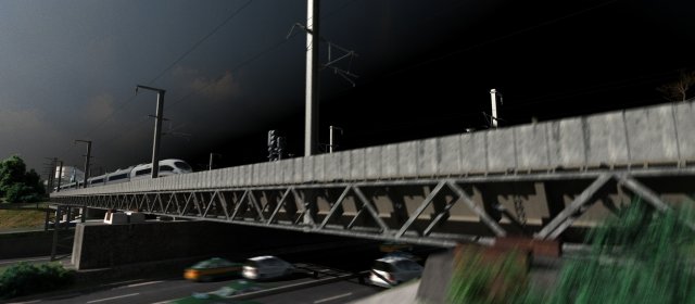 railway Model 3D .c4d .max .obj .3ds .fbx .stl .blend 