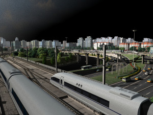 railway Model 3D