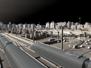 railway Model 3D
