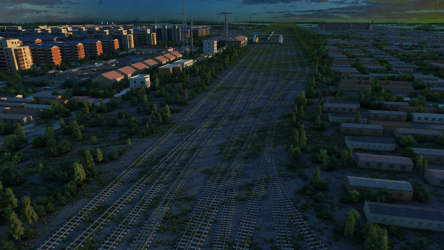 train station 3D Model .c4d .max .obj .3ds .fbx .stl .blend