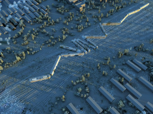train station Modelo 3D