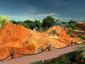 city park Modèle 3D