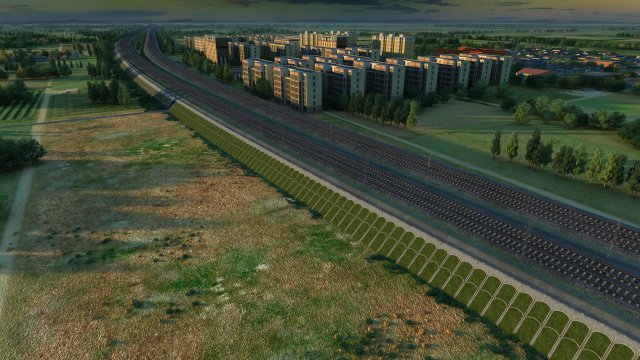 train station Model 3D .c4d .max .obj .3ds .fbx .stl .blend 