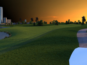 golf course Modèle 3D