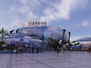 ocean exhibition hall 3D Model