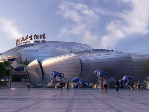 ocean exhibition hall Modelo 3D