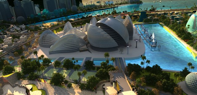 ocean mall 3D मॉडल .c4d .max .obj .3ds .fbx .stl .blend 