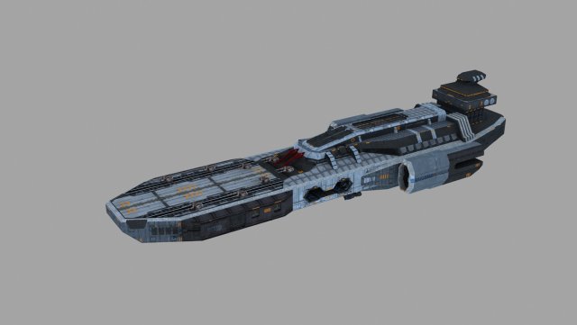 space ship Modelo 3D .c4d .max .obj .3ds .fbx .stl .blend 