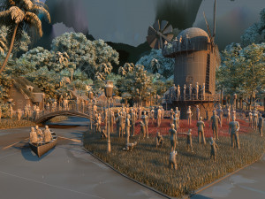dutch town Modello 3D