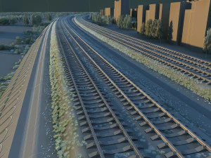 railway 3D Model