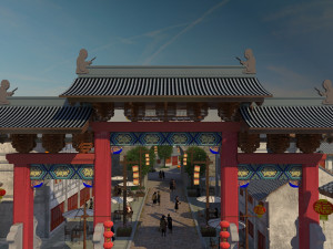 ancient town 3D Model