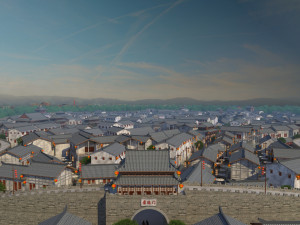 ancient town Modèle 3D