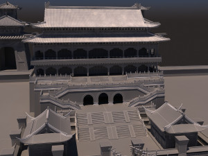 ancient building 3D 모델