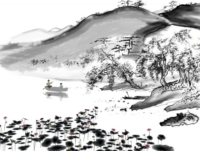 ink painting Model 3D .c4d .max .obj .3ds .fbx .stl .blend