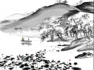 ink painting Model 3D