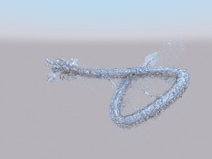 water dragon 3D-Modell