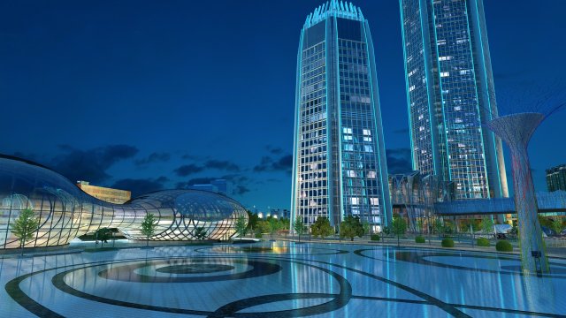 city building Model 3D .c4d .max .obj .3ds .fbx .stl .blend 