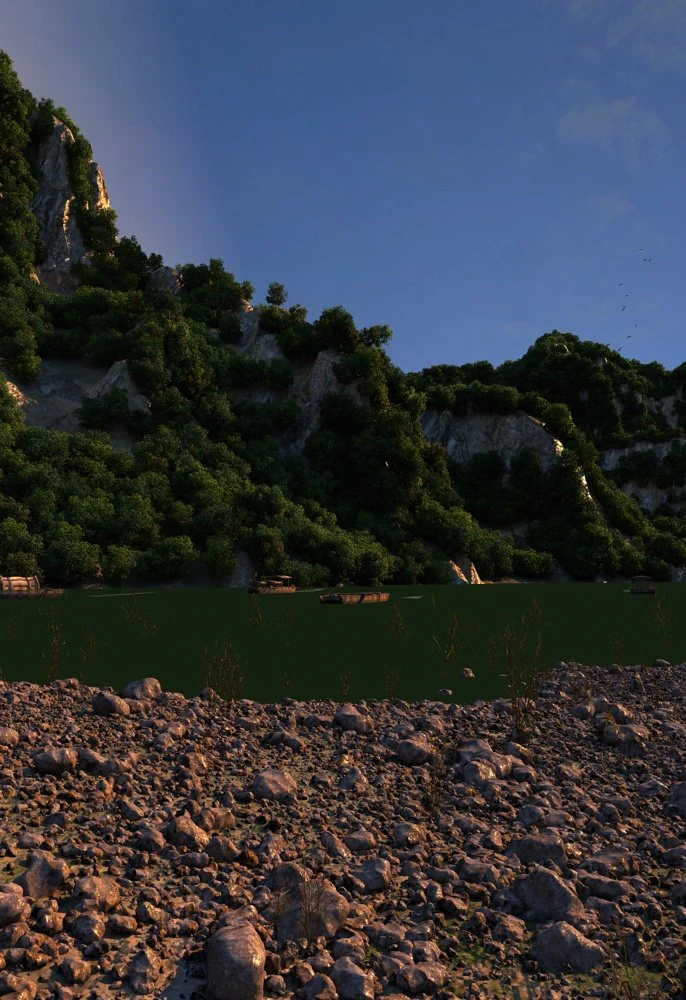 mountain 3D Model .c4d .max .obj .3ds .fbx .stl .blend