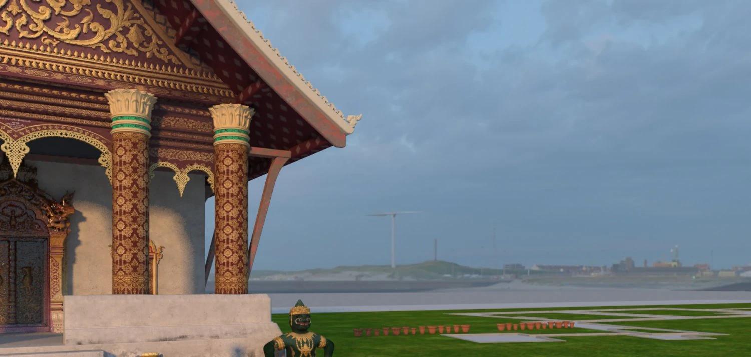 temple 3D Model .c4d .max .obj .3ds .fbx .stl .blend 