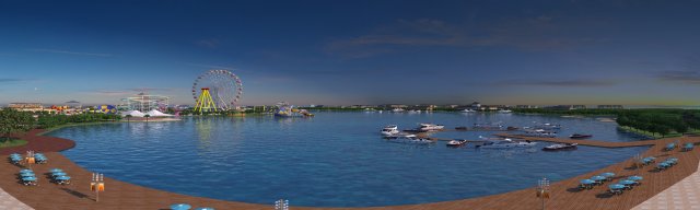 water park 3D Model .c4d .max .obj .3ds .fbx .stl .blend