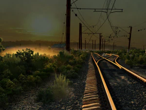 Eisenbahn 3D Modell