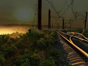 railway 3D Model