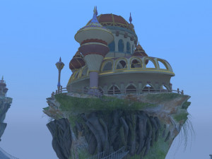 sky castle Model 3D