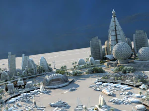 island city 3D Model