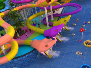 water slide 3D Model
