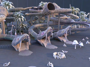 water slide 3D Model