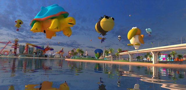 ocean park 3D Модель .c4d .max .obj .3ds .fbx .stl .blend 
