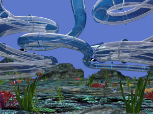 water slide Modèle 3D