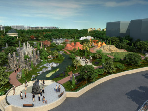 public park Modèle 3D