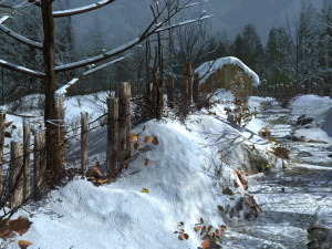 snow scene Model 3D