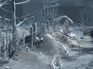 snow scene Model 3D