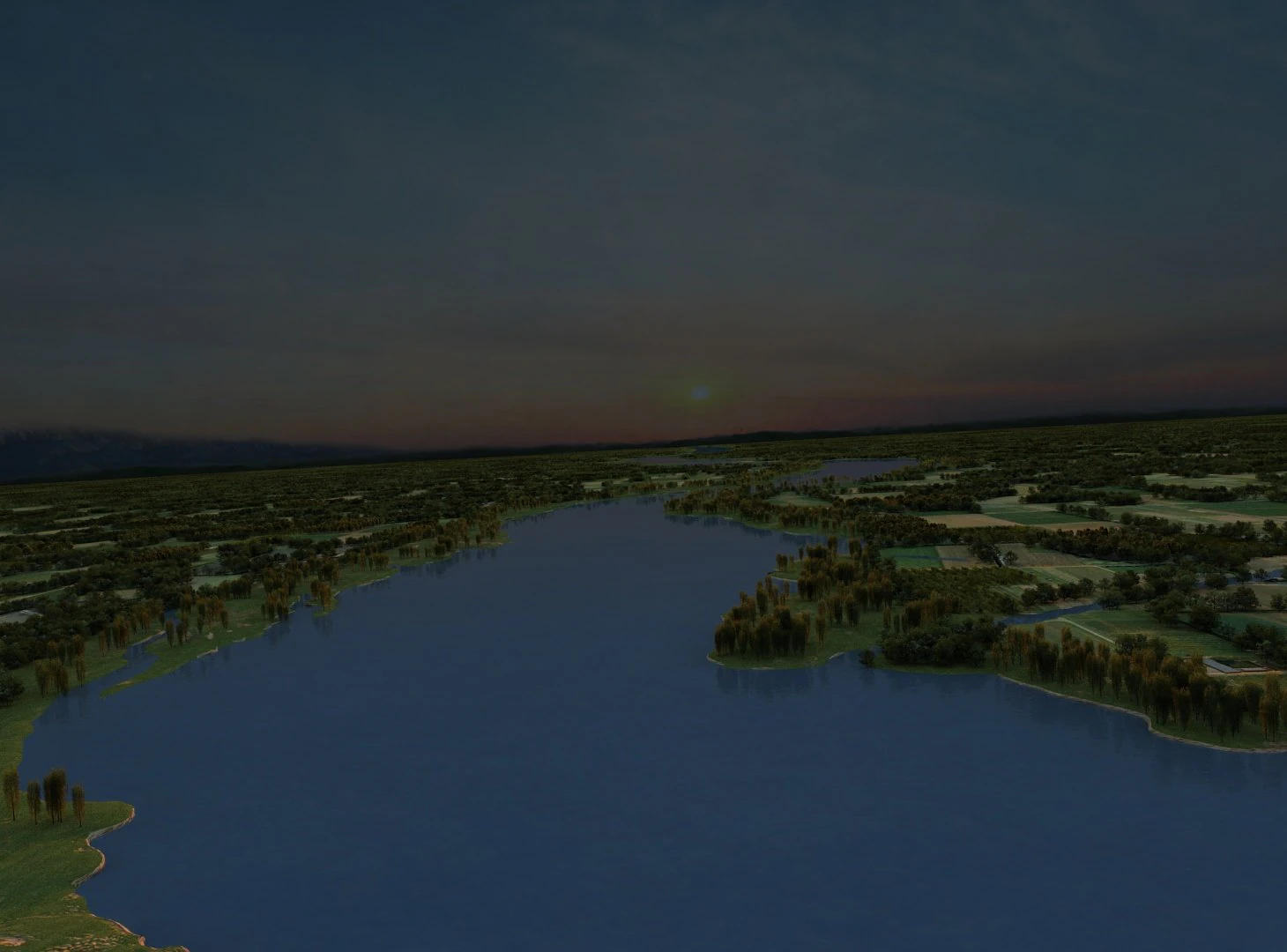 river view 3D Model .c4d .max .obj .3ds .fbx .stl .blend