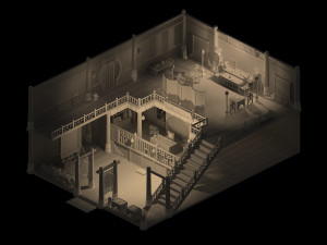 ancient bank 3D Model