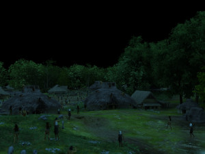 primitive village Model 3D