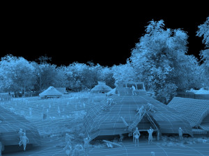 primitive village Model 3D