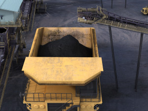 transport coal Modèle 3D