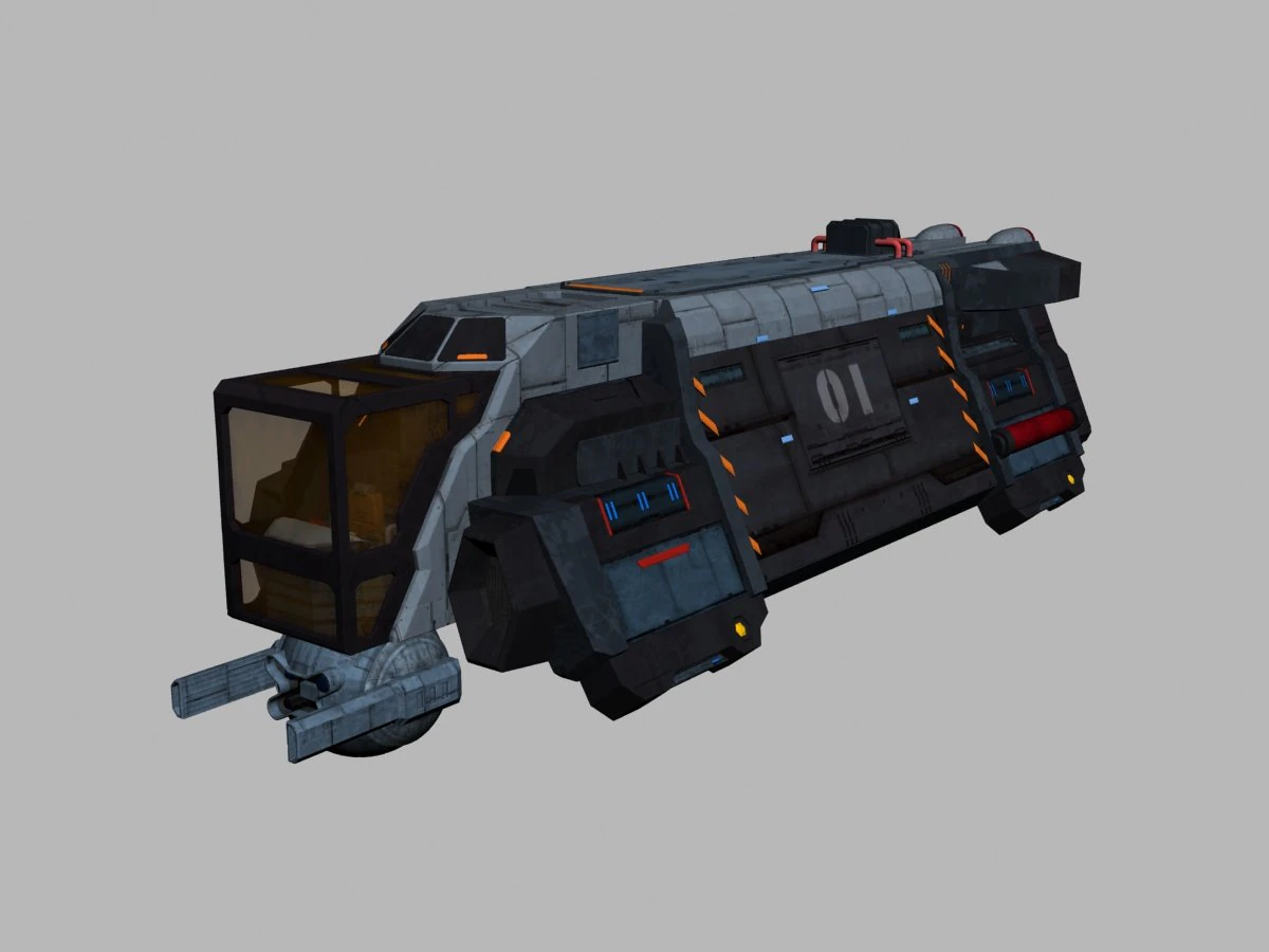 transport vehicle 3D Model .c4d .max .obj .3ds .fbx .stl .blend 