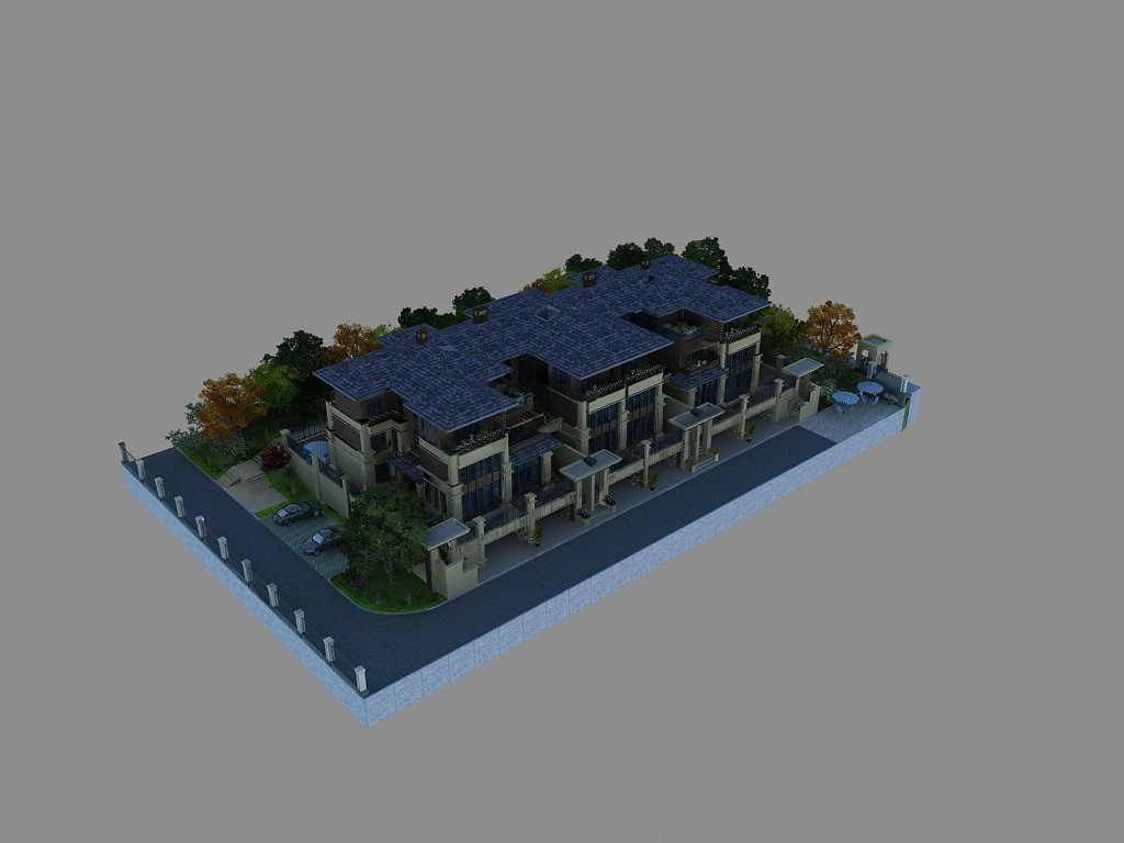 apartment 3D Model .c4d .max .obj .3ds .fbx .stl .blend 