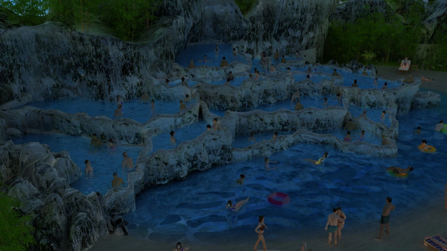 spa resort 3D Model .c4d .max .obj .3ds .fbx .stl .blend 