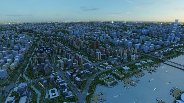 city building Model 3D .c4d .max .obj .3ds .fbx .stl .blend