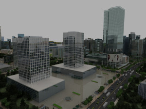 city building 3D-Modell