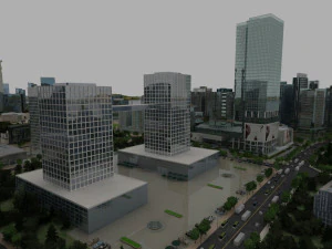 budowa miasta Model 3D