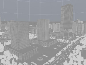 city building 3D-Modell