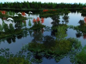 wetlands 3D-Modell