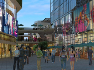 commercial street 3D मॉडल